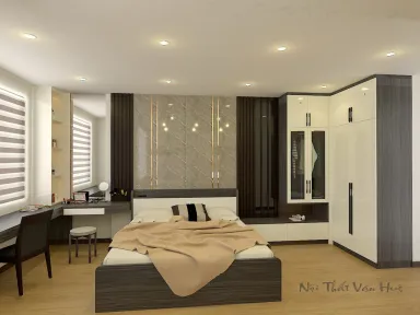  Phòng ngủ - Căn hộ chung cư C Sky View - Phong cách Modern 