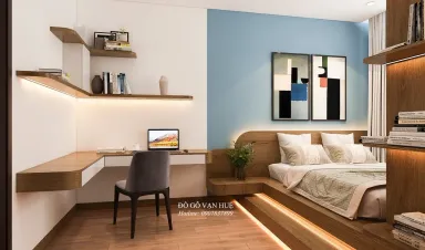  Phòng ngủ - Căn hộ C Sky View - Phong cách Modern 