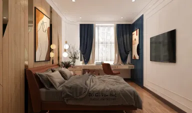  Phòng ngủ - Căn hộ chung cư C Sky View - Phong cách Neo Classic 