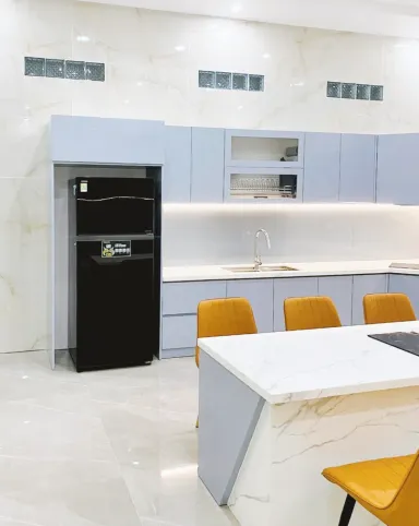 Phòng bếp - Nhà phố Nhơn Trạch, Đồng Nai - Phong cách Modern