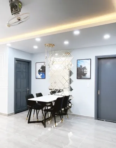 Phòng ăn - Căn hộ chung cư H2 Hoàng Diệu - Phong cách Modern + Minimalist