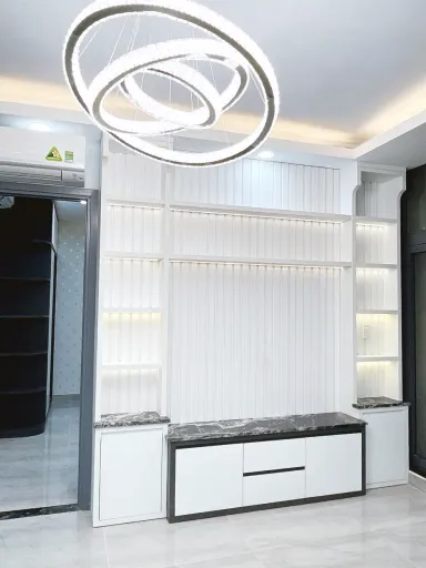 Phòng khách - Căn hộ chung cư H2 Hoàng Diệu - Phong cách Modern + Minimalist