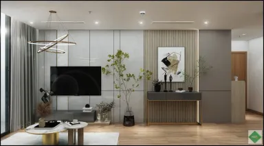 Phòng khách - Căn hộ Eco Green Quận 7 - Phong cách Modern