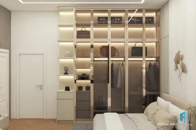 Phòng ngủ - Nhà phố Cai Lậy, Tiền Giang - Phong cách Modern