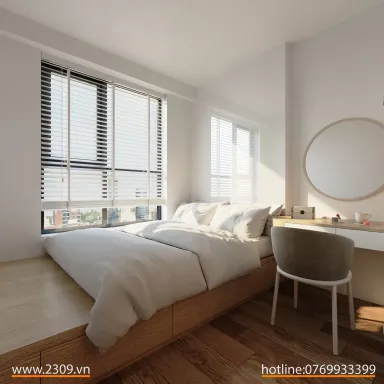 Phòng ngủ - Căn hộ Bcons Dĩ An, Bình Dương - Phong cách Modern + Scandinavian
