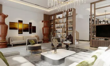 Phòng khách - Biệt thự Long Thành - Phong cách Modern