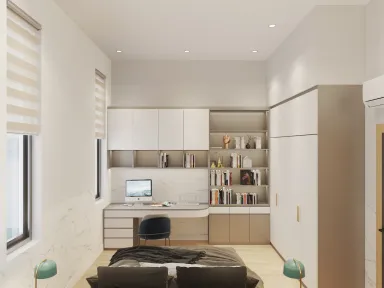 Phòng ngủ - Nhà phố Bình Dương - Phong cách Modern + Scandinavian