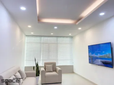 Phòng khách - Cải tạo Căn hộ Hoàng Anh Gia Lai 2 - Phong cách Minimalist