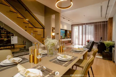 Phòng ăn - Nhà phố Bà Rịa 400m2 - Phong cách Modern