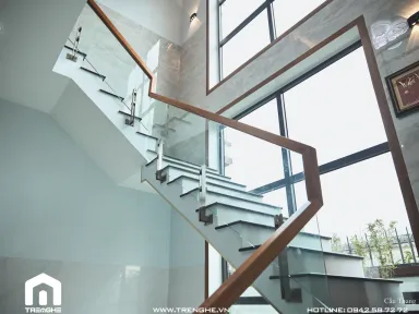  Cầu thang - Biệt thự Hòa Long 302m2 - Phong cách Modern 