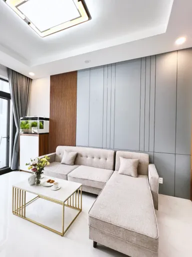 Phòng khách - Nhà phố Phú Nhuận 400m2 - Phong cách Modern