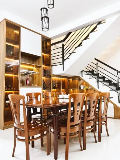 Phòng ăn - Nhà phố Phú Nhuận 400m2 - Phong cách Modern