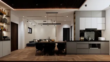 Phòng ăn - Căn hộ chung cư Quân Đội Gò Vấp - Phong cách Modern