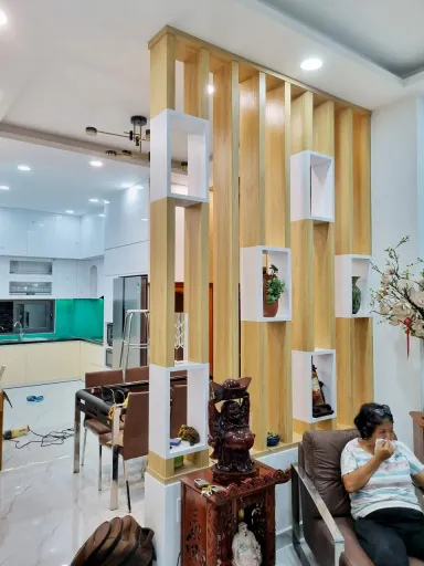  Phòng khách - Nhà phố Vĩnh Viễn Quận 10 - Phong cách Modern 