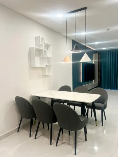 Phòng ăn - Căn hộ chung cư Celadon Tân Phú 95m2 - Phong cách Color Block
