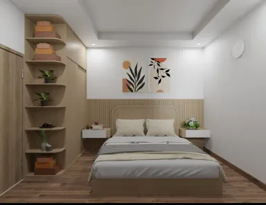 Phòng ngủ - Concept Căn hộ Chung cư River Sài Gòn - Phong cách Scandinavian
