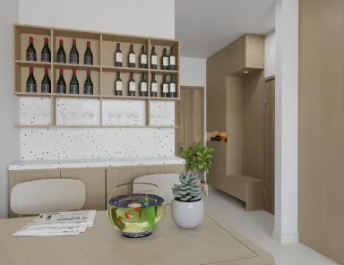 Phòng ăn - Concept Căn hộ Chung cư River Sài Gòn - Phong cách Scandinavian
