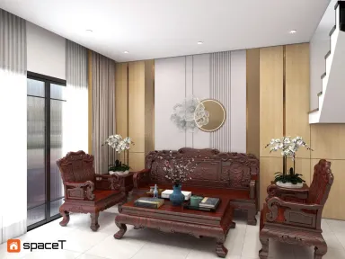 Phòng khách - Concept Nhà phố Cần Giờ - Phong cách Modern