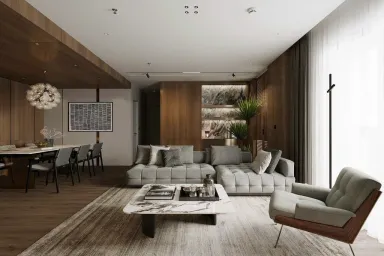 Concept Căn hộ chung cư Quận 4 80m2 - Phong cách Modern