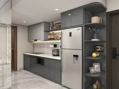  Phòng bếp - Concept Căn hộ chung cư Phú Mỹ Hưng Quận 7 - Phong cách Modern 