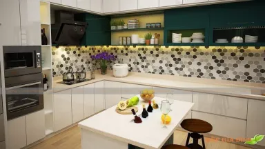 Phòng bếp - Concept Nhà phố phong cách Modern