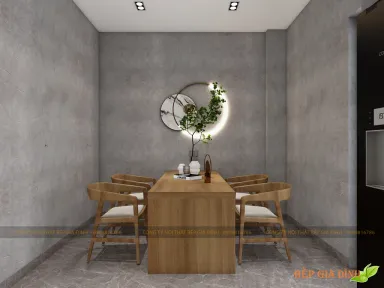 Phòng ăn, Phòng làm việc - Concept Nhà phố Cát Lái - Phong cách Modern 