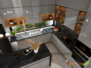  Phòng bếp - Concept Nhà phố Cát Lái - Phong cách Modern 