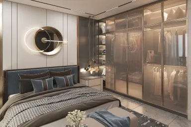 Phòng ngủ - Căn hộ Vinhome Central Park Bình Thạnh - Phong cách Modern