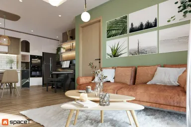 Phòng khách - Căn hộ Everich Infinity Quận 5 - Phong cách Scandinavian