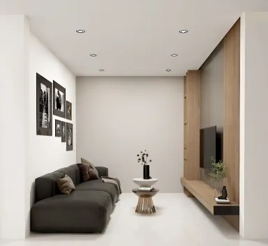 Phòng khách - Biệt thự Bến Lức Long An - Phong cách Modern
