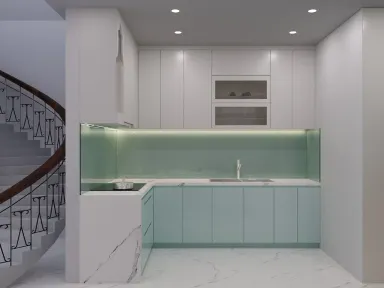 Phòng bếp - Nhà Phố Phú Nhuận - Phong cách Modern