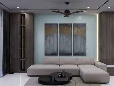 Phòng khách - Nhà Phố Phú Nhuận - Phong cách Modern
