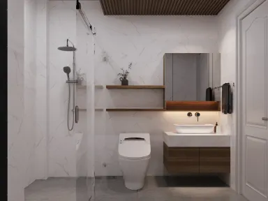 Phòng tắm - Nhà Phố Phú Nhuận - Phong cách Modern