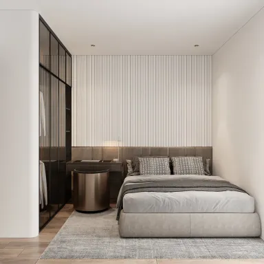  Phòng ngủ - Concept căn hộ Studio - Phong cách Modern 