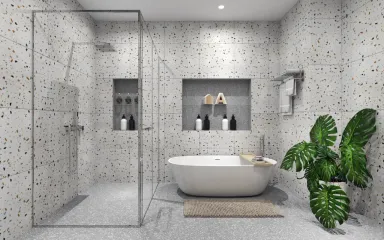  Phòng tắm - Concept nhà phố 1 trệt 3 lầu Đặng Thai Mai - Phú Nhuận - Phong cách Modern 