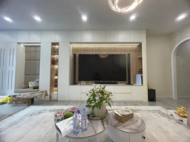 Phòng khách - Nhà phố 1 trệt 3 lầu Đặng Thai Mai - Phong cách Modern