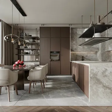  Phòng bếp - Concept căn hộ - Phong cách Modern  