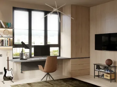  Phòng làm việc - Concept căn hộ - Phong cách Minimalism số 3 
