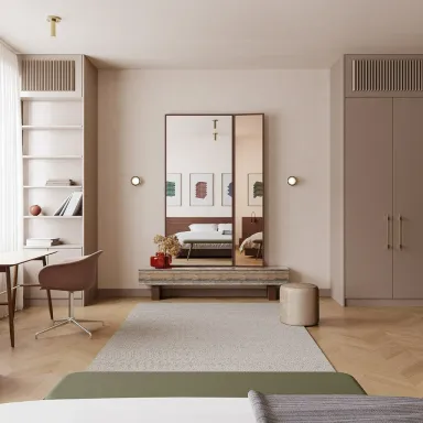  Phòng làm việc - Concept căn hộ - Phong cách Japandi số 1 