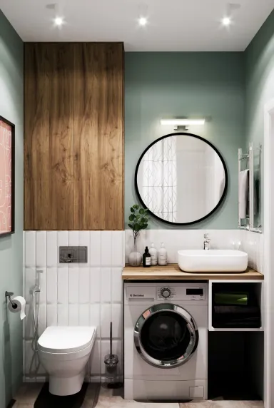  Phòng tắm - Concept căn hộ - Phong cách Scandinavian & Color Block 