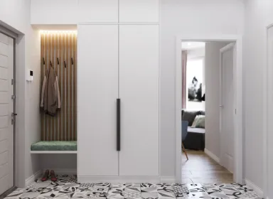  Phòng ngủ - Concept căn hộ - Phong cách Scandinavian & Color Block 