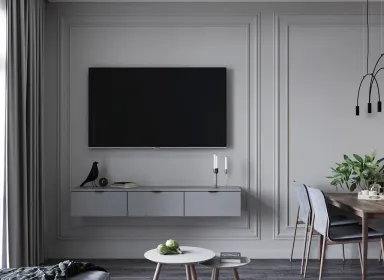 Phòng khách - Concept căn hộ - Phong cách Neo Classic & Minimalism số 1