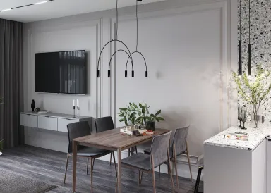 Phòng bếp - Concept căn hộ - Phong cách Neo Classic & Minimalism số 1
