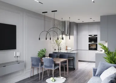  Phòng bếp - Concept căn hộ - Phong cách Neo Classic & Minimalism số 1 