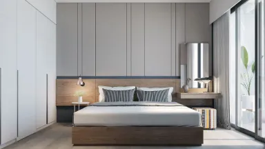  Phòng ngủ - Concept thiết kế 3D căn hộ - Phong cách Minimalism số 2 