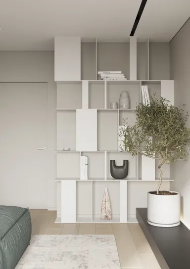  Phòng ngủ - Concept thiết kế 3D căn hộ - Phong cách Minimalism số 1 