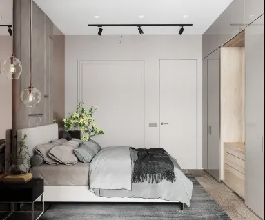 Phòng ngủ - Concept căn hộ phong cách Modern số 1 