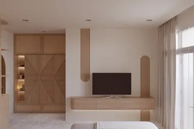 Phòng khách - Concept nhà phố chị Linh Quận 9 - Phong cách Modern