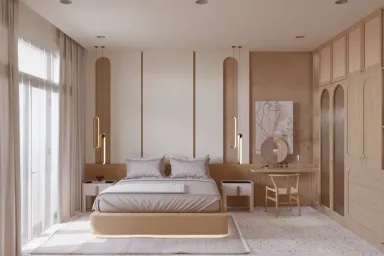 Phòng ngủ - Concept nhà phố chị Linh Quận 9 - Phong cách Modern
