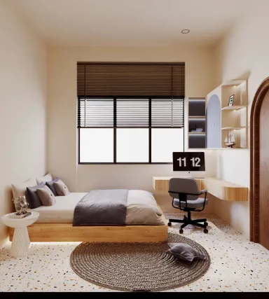  Phòng ngủ - Concept nhà phố chị Linh Quận 9 - Phong cách Modern 